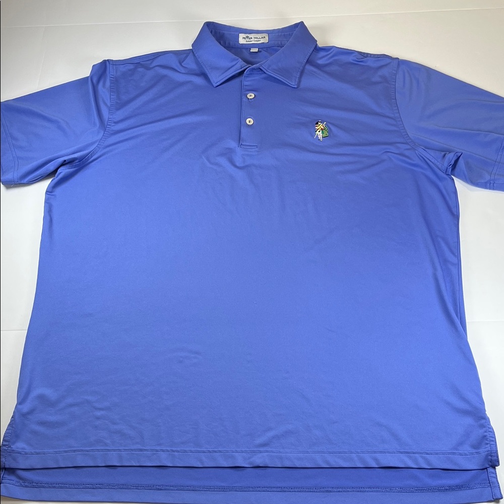 Peter Millar Men's Periwinkle Summer Comfort Shortsleeved Shirt Sz L